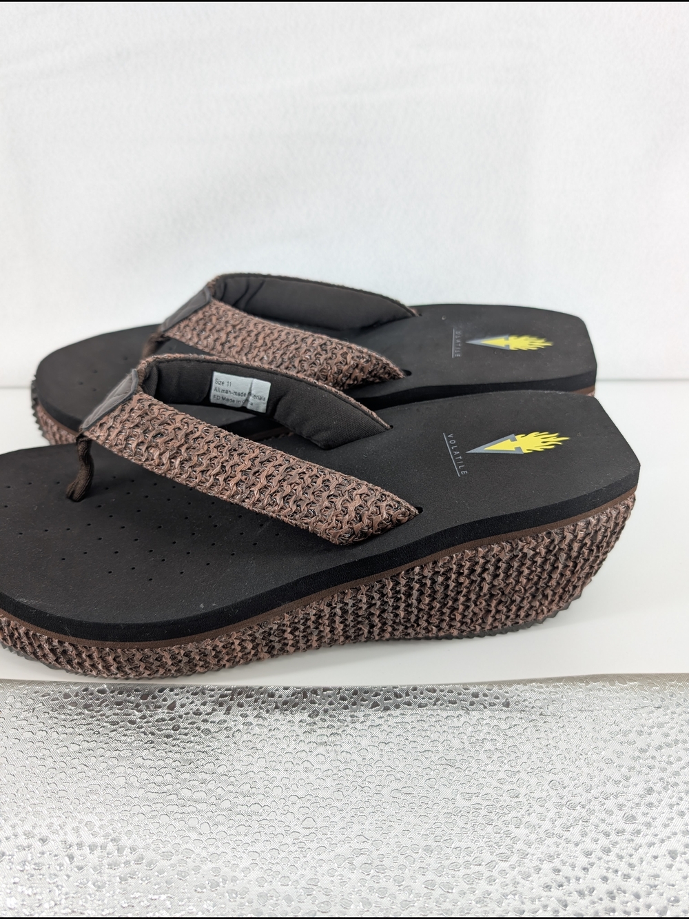 Volatile Women's Island Wedge Sandals in brown